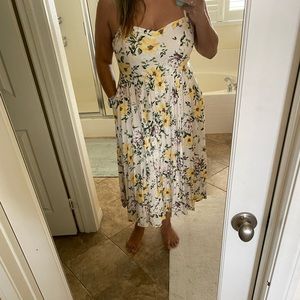Torrid Sunmer Floral Midi Dress sz 1